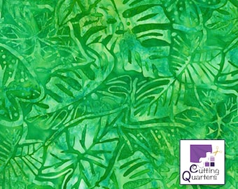 Totally Tropical - Island Green Artisan Batiks by Lynn Studios for Robert Kaufman, 100% Cotton Fabric, AMD-17800-211 ISLAND GREEN