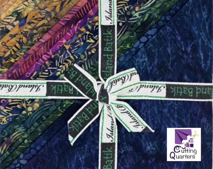 Island Batik - Flowing Meadow 10" Stacker by Kathy Engle for Lumin Fabrics, 100% Cotton Batik, 42 Pieces, Flowing Meadow-ST