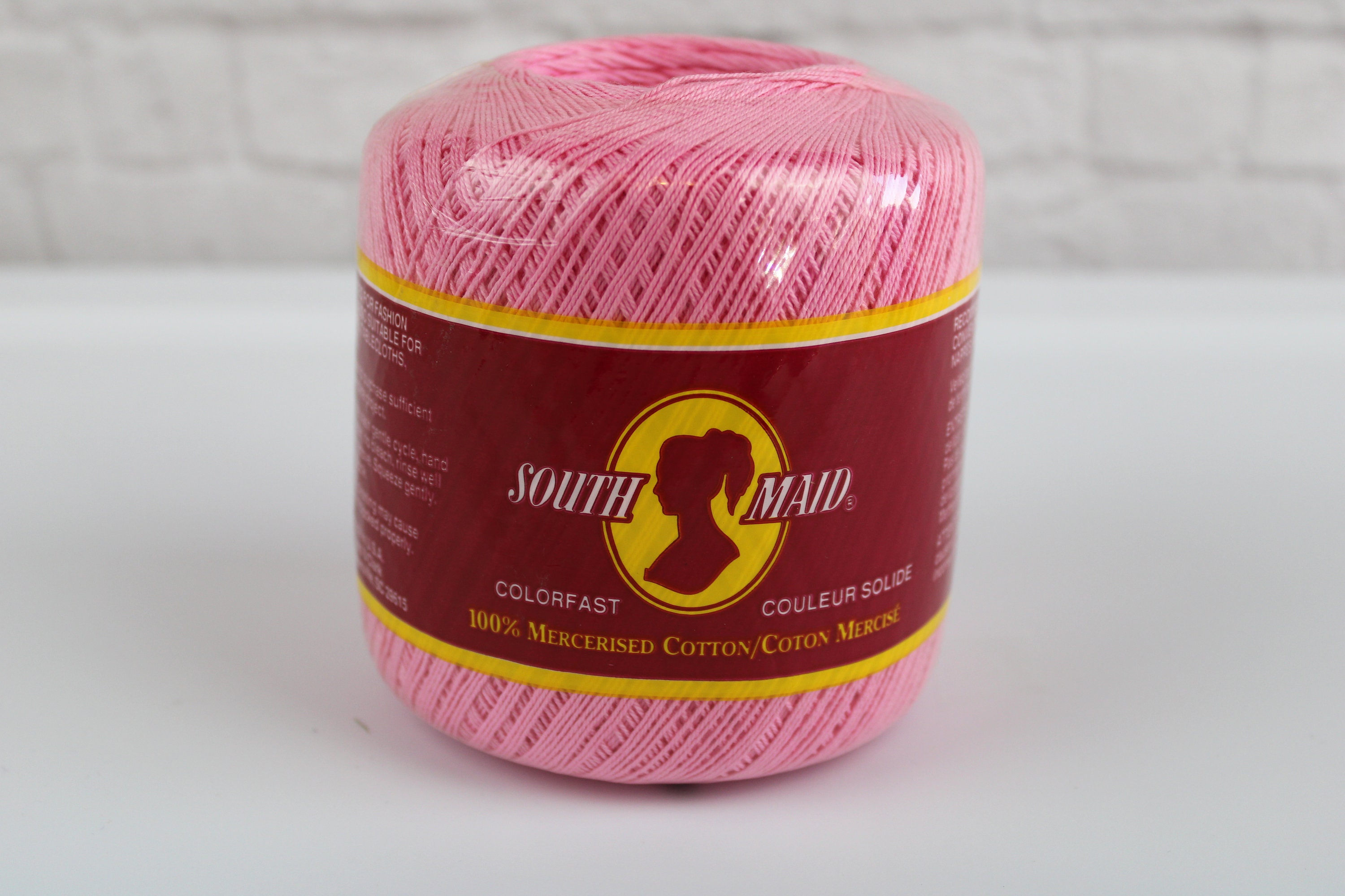 French Rose South Maid Crochet Thread, Size 10 350 yds, Art D540493