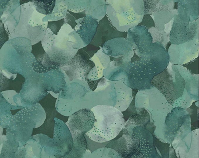 Nature Story - Leaf Canopy Blender Teal, 100% Cotton, NSTO 5842 T