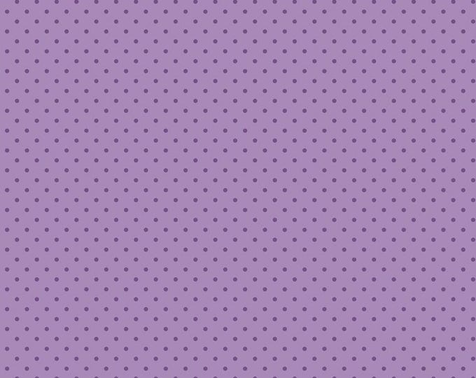 Hydrangeas in the Garden Polka Dots Purple Pearl, 100% Cotton Fabric, CPL16837-PURPLE