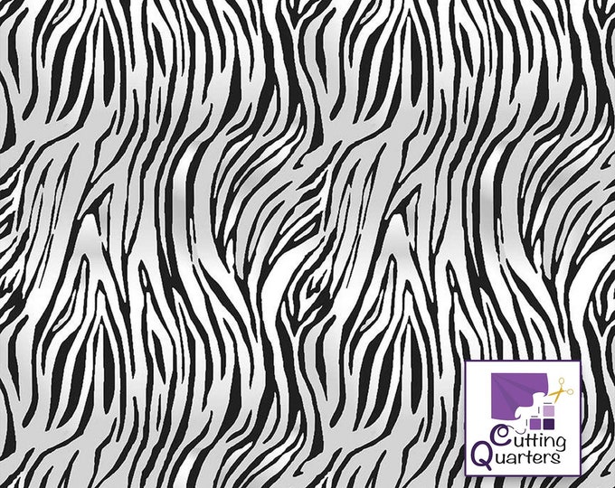 Riley Blake, Animal Kingdom Bengal - White, 100% Cotton Fabric, C698-WHITE