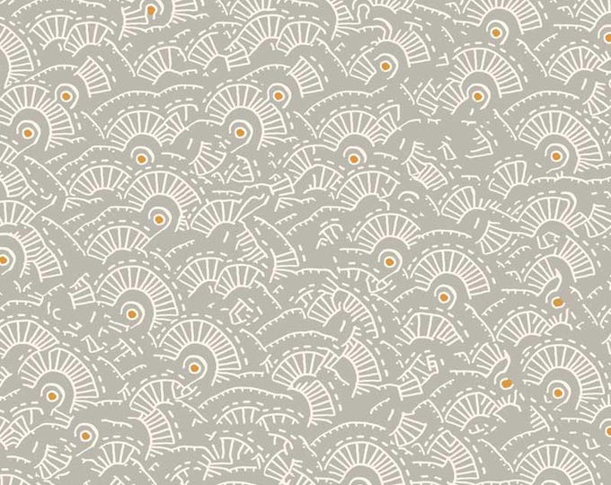 Origins Linear Allover Light Gray by Jamie Kalvestran for P&B Textiles, 100% Premium Cotton Fabric, ORIG 5190 LST