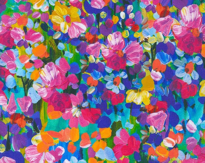 Painterly Petals - Meadow Nature, 100% Cotton, SRKD-22273-268