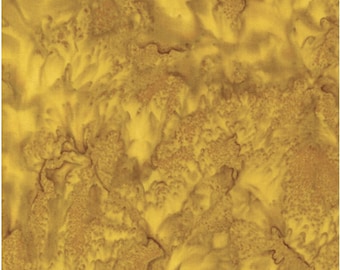 Marbleized Gold - Bali Palettes Harvest Collection by Benartex Studio, 100% Cotton Batik Fabric, 9209-33