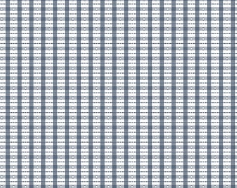 Midnight Garden - Plaid Blue by Gerri Robinson for by Riley Blake Designs, 100% Fine Cotton Fabric, C12547-Blue