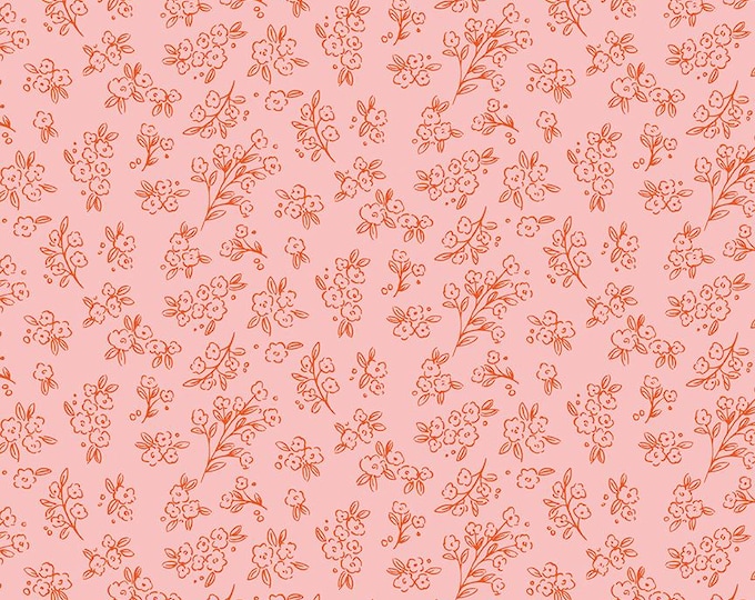 Floral Charms Posies Pink by Kelsey Carlson for Riley Blake Designs, 100% Cotton Fabric,  C15763-PINK
