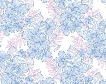 Crochet Sky - Judy's Bloom Collection by Eleanor Burns for Benartex Designer Fabrics, 100% Cotton Fabric, 13554-05