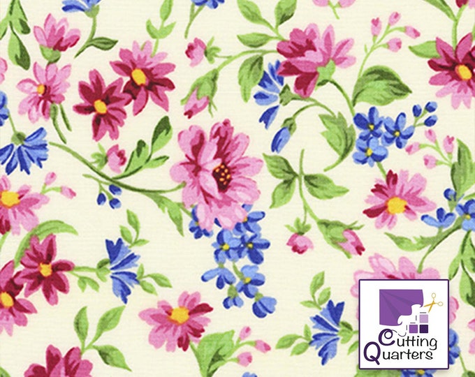 Flower House: Petty Sweet - Sunshine by Debbie Beaves for Robert Kaufman, 100% Cotton, FLH-20150-130 SUNSHINE