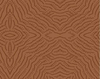 Origins Diamond Linework Geo Rust, 100% Cotton, ORIG 5192 Z