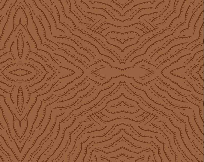 Origins Diamond Linework Geo Rust by Jamie Kalvestran for P&B Textiles, 100% Premium Cotton Fabric, ORIG 5192 Z