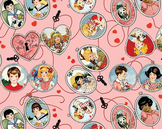 All My Heart Key to My Heart Pink by J. Wecker Frisch for Riley Blake Designs, 100% Cotton Fabric, CD14135-PINK
