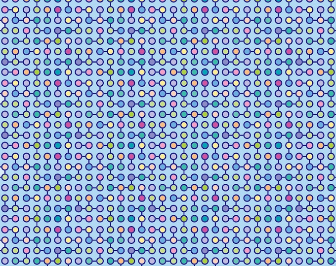 Zest -Merriment Ice by Modern Quilt Studio for Benartex Designer Fabrics, 100% Cotton Fabric, 13570-05