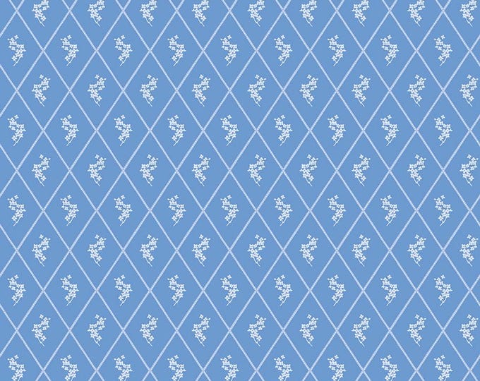 Penelope Diamonds Blue by Riley Blake, 100 % Cotton, C16642-BLUE