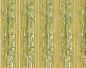 Spring In The Northwoods Marsh Stripe by Jamie Kalvestran for P&B Textiles, 100% Premium Cotton Fabric, SINW 5415 M