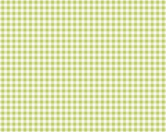 Picnic Florals - Gingham Green by My Mind's Eye for Riley Blake Designs, 100% Cotton Fabric, C14614-Green