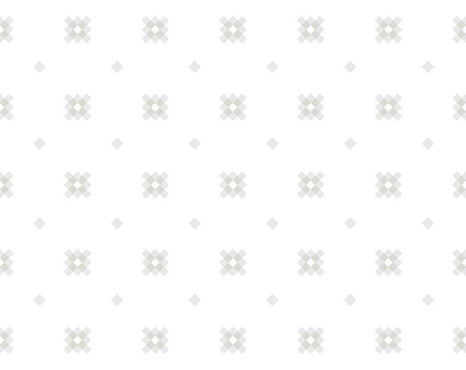 Lights On Granny, White-on-White, 100% Cotton, C14481-GRANNY