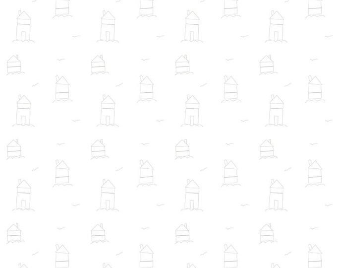 Lights On Homemade, White-on-White, 100% Cotton, C14484-HOMEMADE