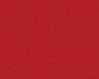 Sew In Love Tonal Red, Cotton Fabric, C16903-RED