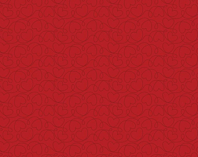 Sew In Love Tonal Red, Cotton Fabric, C16903-RED