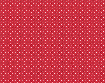 Swiss Dot Red - Riley Blake Designs, Basic Colors, 100% Cotton Fabric C670-80 RED