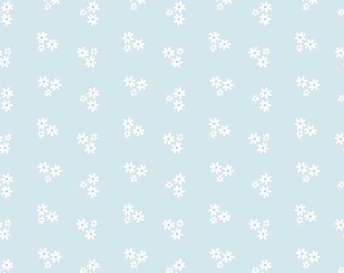 Firework Fields Floral Light Blue, 100% Cotton Fabric, C17587-LTBLUE