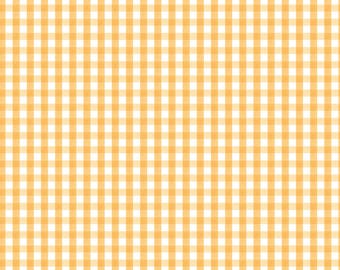 Floral Charms Gingham Honey by Kelsey Carlson for Riley Blake Designs, 100% Cotton Fabric,  C15766-HONEY