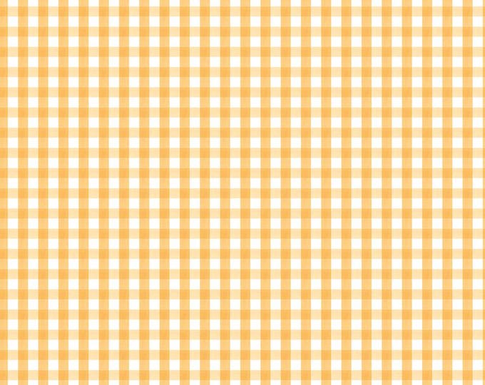 Floral Charms Gingham Honey by Kelsey Carlson for Riley Blake Designs, 100% Cotton Fabric,  C15766-HONEY