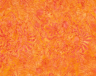 Melon - Expressions Batiks Tjaps Collection by Riley Blake Designs, 100% Cotton Fabric, BTHH1080