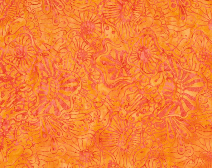 Melon - Expressions Batiks Tjaps Collection by Riley Blake Designs, 100% Cotton Fabric, BTHH1080