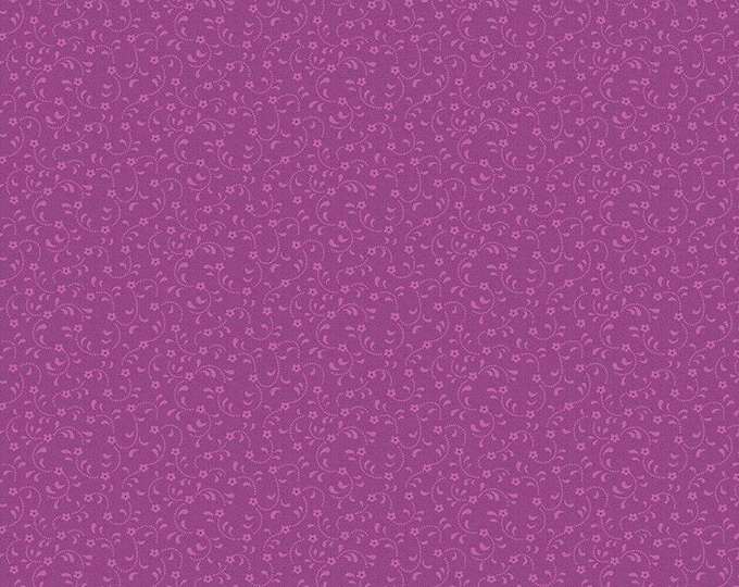 Floret Orchid by Geri Robinson of Planted Seed Designs for Riley Blake Designs, 100% Fine Cotton, Tone-on-Tone Basics, C675-Orchid