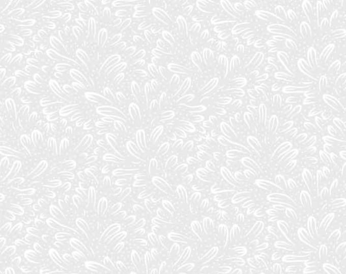 Ramblings  Meadow White on White by P&B Textiles, 100% Premium Cotton Fabric, RAMB 258 W