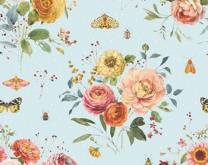 Sketchbook Main Blue by Lisa Audit for Riley Blake Designs, 100% Cotton, CD17520-Blue
