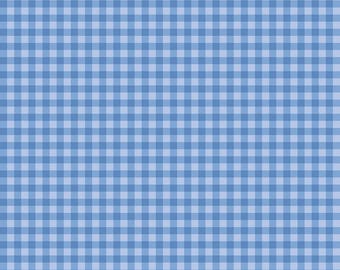 Penelope Gingham Blue, 100 % Cotton, C16644-BLUE