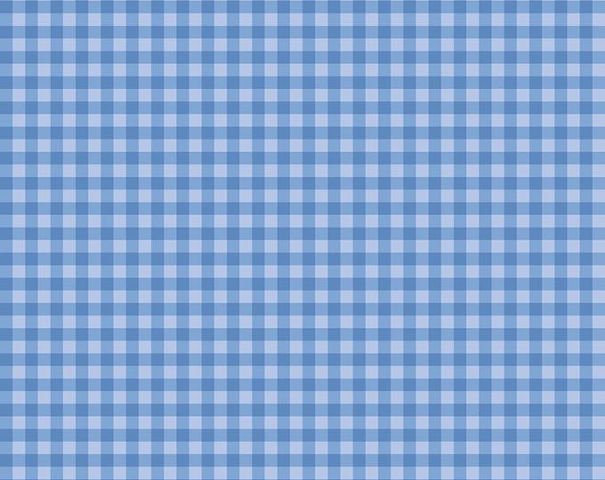 Penelope Gingham Blue by Riley Blake, 100 % Cotton, C16644-BLUE