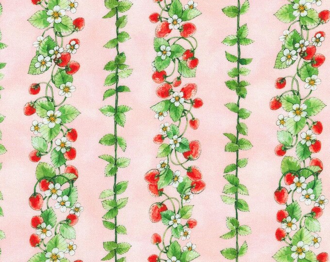 Strawberry Season - Vines Camellia, 100% Cotton, ABYD-22316-122 CAMELLIA