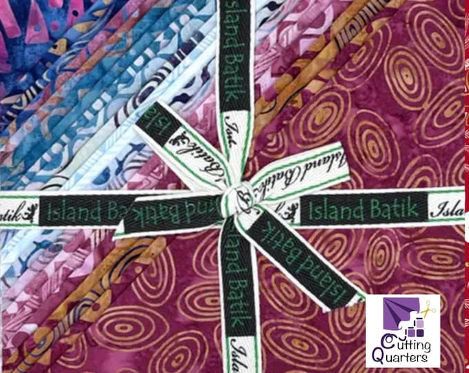 Island Batik - Geometrica 10" Stacker by Jerry Khiev - Lumin Fabrics, 100% Cotton Batik, 42 Pieces, Geometrica-ST