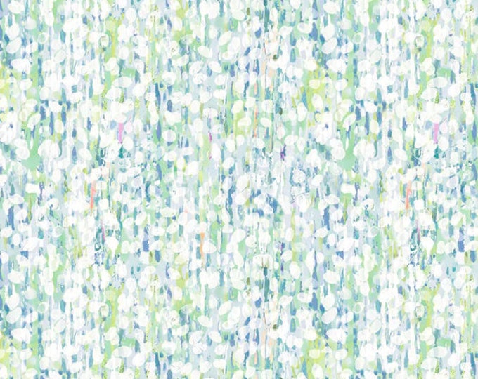 Solace - Light Blue Dots by Flora Bowley for P&B Textiles,  100% Premium Cotton Fabric, SOLA-4921-LB