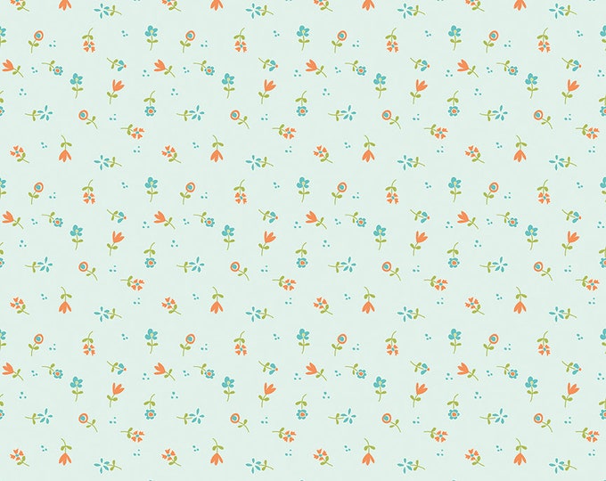 Spring's in Town - Flowers Toss Powder by Sandy Gervais for Riley Blake Designs, 100% Cotton Fabric, C14214-Powder