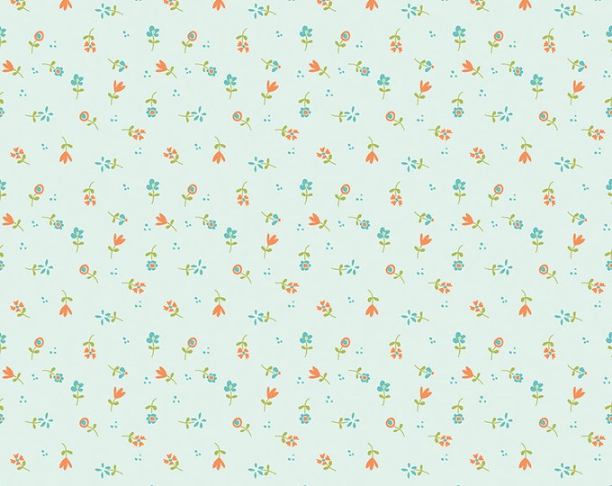 Spring's in Town - Flowers Toss Powder by Sandy Gervais for Riley Blake Designs, 100% Cotton Fabric, C14214-Powder