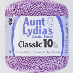 Wood Violet - Aunt Lydia&#39;s Crochet Thread Classic 10, 400 yds, Art 154C-495