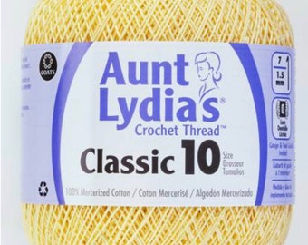 Maize - Aunt Lydia's Crochet Thread Classic 10, 350 yds, Art 154C-423