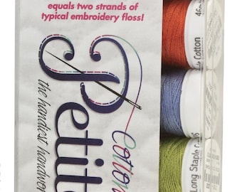 Sulky Petites Palettes, 12 wt Cotton Thread, 50 yds, Summer Sampler Collection, # 712-03