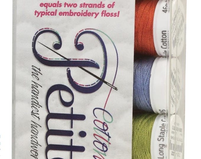 Sulky Petites Palettes, 12 wt Cotton Thread, 50 yds, Summer Sampler Collection, # 712-03