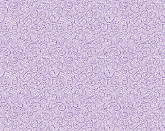 Plum Petals Swirl Lilac by Diane Labombarde by Lori Holt for Riley Blake Designs, 100% Cotton Fabric, C15645-LILAC