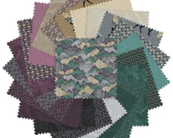 Into the Wild  5" Charm Pack by Benartex Designer Fabrics, 100% Cotton, 42 pcs, INWL5PK