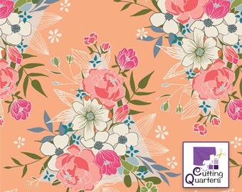 Open Heart - Flowering Hope by Art Gallery Fabrics, 100% Cotton Fabric, OPH-24350