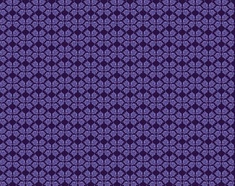 Plum Petals Geometric Purple by Diane Labombarde by Lori Holt for Riley Blake Designs, 100% Cotton Fabric, C15643-PURPLE
