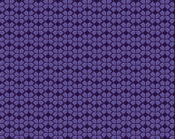 Plum Petals Geometric Purple by Diane Labombarde by Lori Holt for Riley Blake Designs, 100% Cotton Fabric, C15643-PURPLE