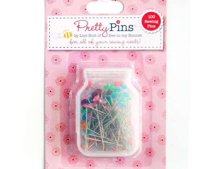 Riley Blake Sewing Pretty Pins by Lori Holt - 100 Sewing Pins - ST-8515